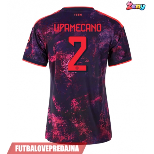 Lacne Ženy Futbalové dres Bayern Munich Dayot Upamecano #2 2026-27 Krátky Rukáv - Tretina